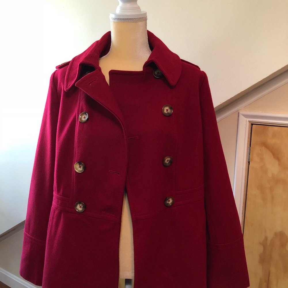 Michael Kors wool Blend Double Breasted peacoat - Picture 7 of 8